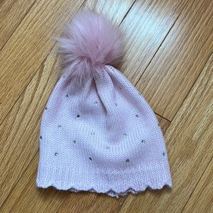 Nicole Miller baby Pom Pom hat